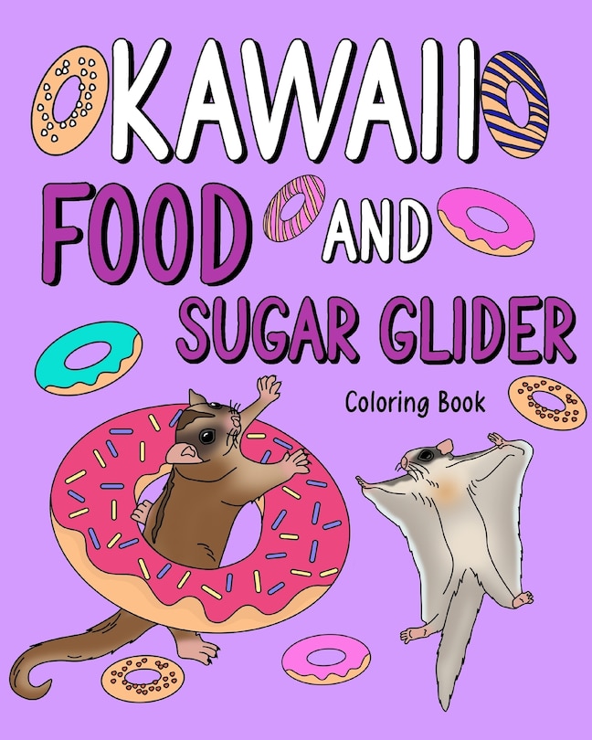 Front cover_Kawaii Food and Sugar Glider Coloring Book