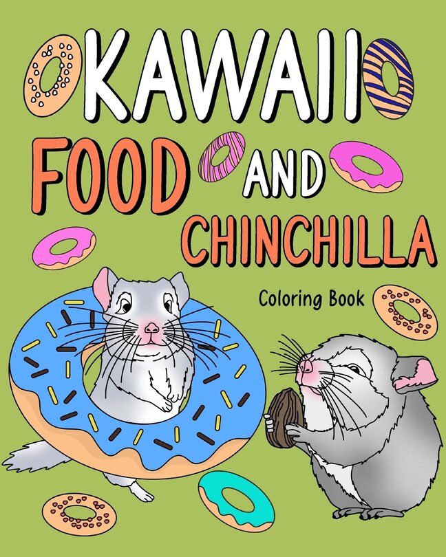 Front cover_Kawaii Food and Chinchilla Coloring Book