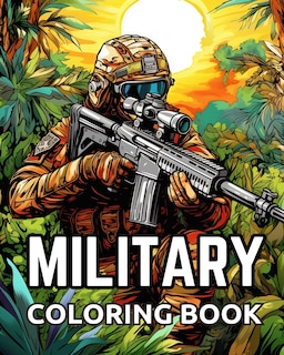Front cover_Military Coloring Book