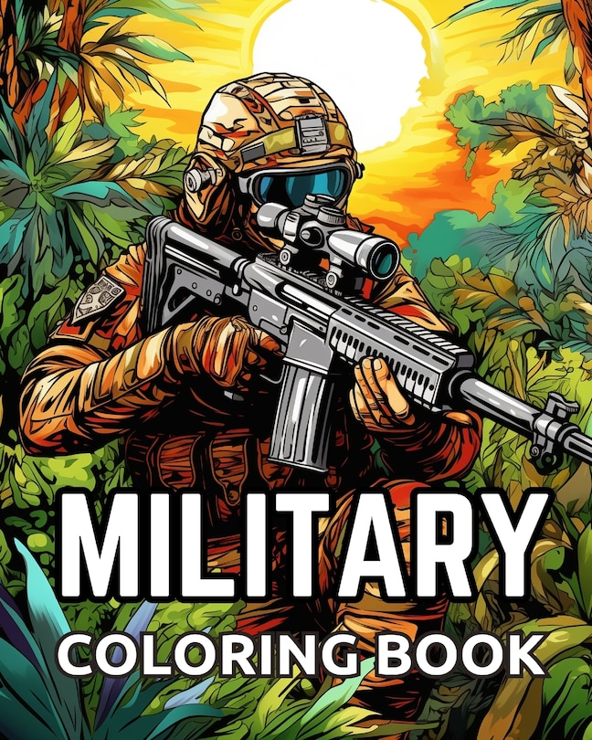 Front cover_Military Coloring Book