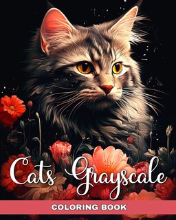 Front cover_Cats Grayscale Coloring Book