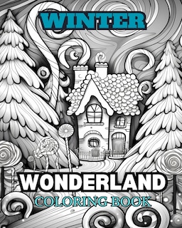 Front cover_WINTER WONDERLAND Coloring Book for Adults