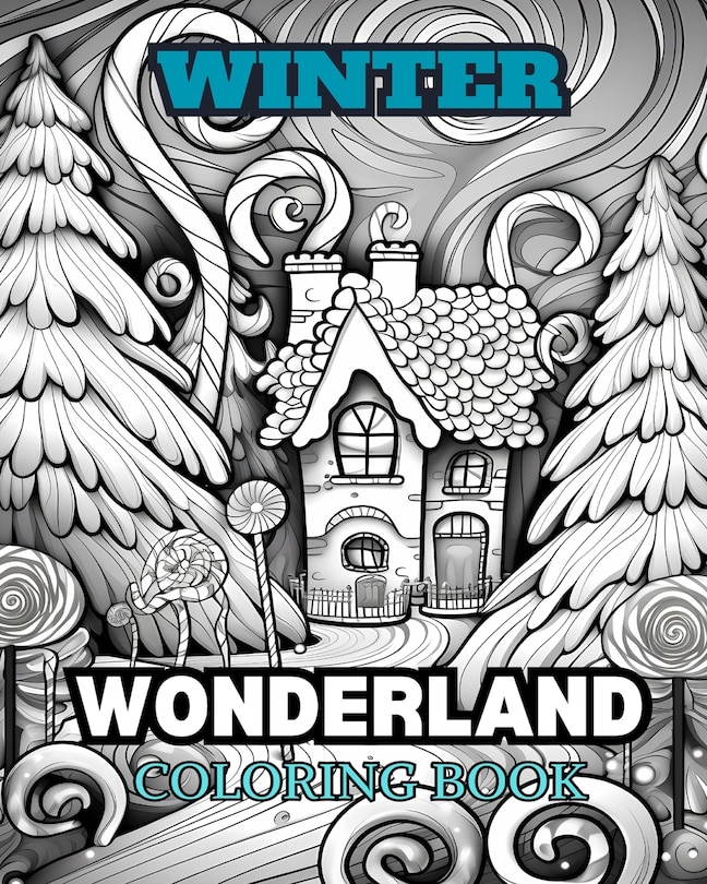 Front cover_WINTER WONDERLAND Coloring Book for Adults