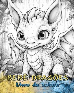 Front cover_DRAGÕES BEBÊS Livro de colorir