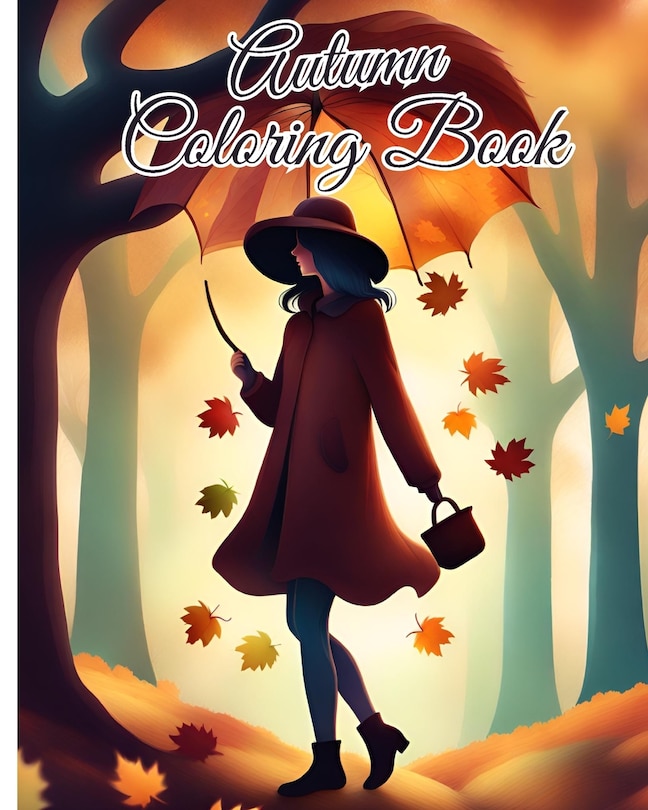 Front cover_Autumn Coloring Book