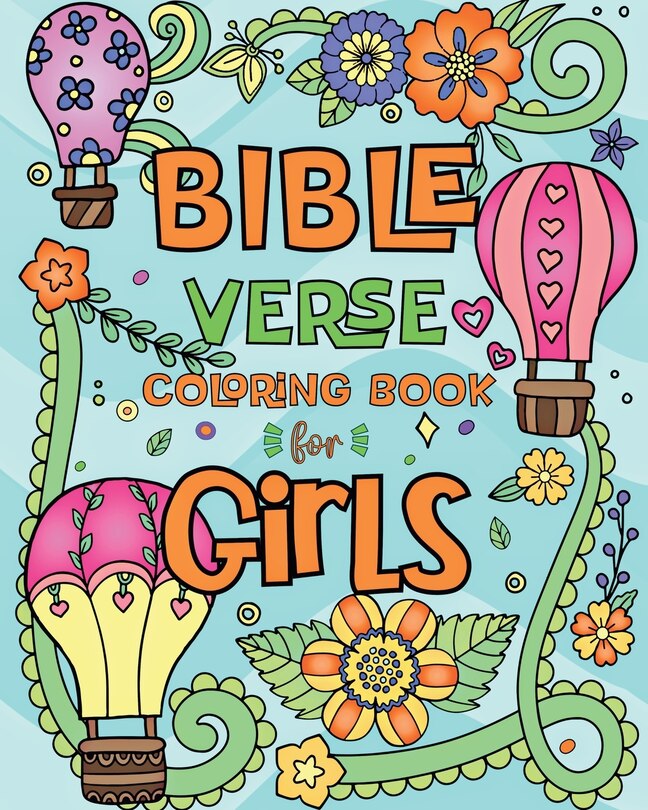 Front cover_Bible Verse Coloring Book for Girls