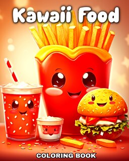 Front cover_Kawaii Food Coloring Book