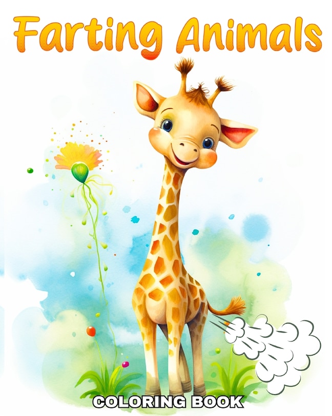 Front cover_Farting Animals Coloring Book