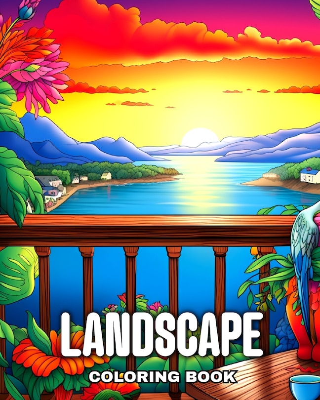 Front cover_Landscape Coloring Book