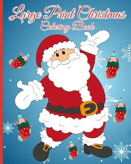 Front cover_Large Print Christmas Coloring Book