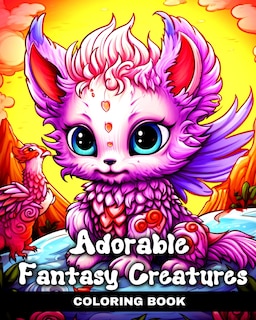 Front cover_Adorable Fantasy Creatures Coloring Book