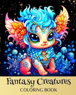 Front cover_Fantasy Creatures Coloring Book