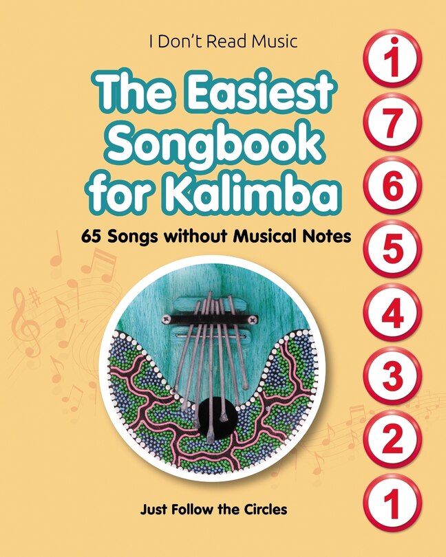 Front cover_The Easiest Songbook for Kalimba. 65 Songs without Musical Notes