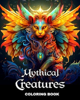 Front cover_Mythical Creatures Coloring Book