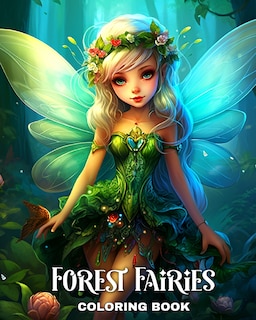 Forest Fairies Coloring Book: Fairy Coloring Pages for Adults and Teens with Enchanting Forest Fairies