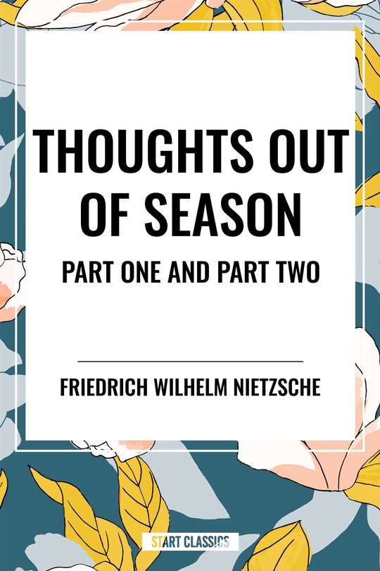 Front cover_Thoughts Out of Season: Part One and Part Two