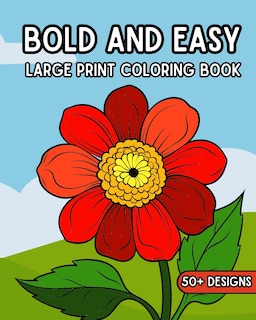 Front cover_Bold and Easy Large Print Coloring Book