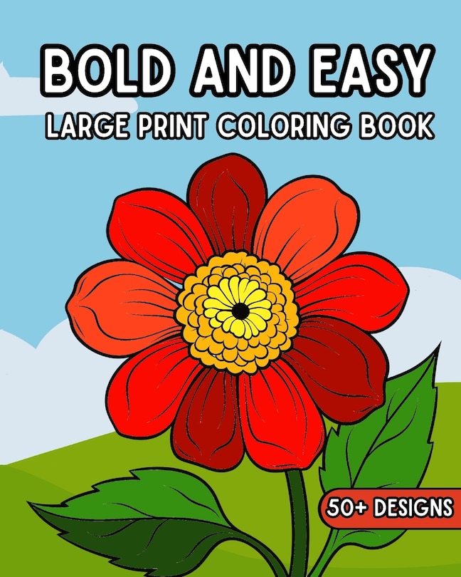 Front cover_Bold and Easy Large Print Coloring Book