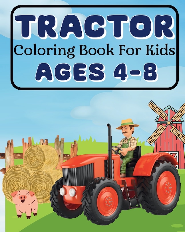 Couverture_Tractor Coloring Book For Kids Ages 4-8