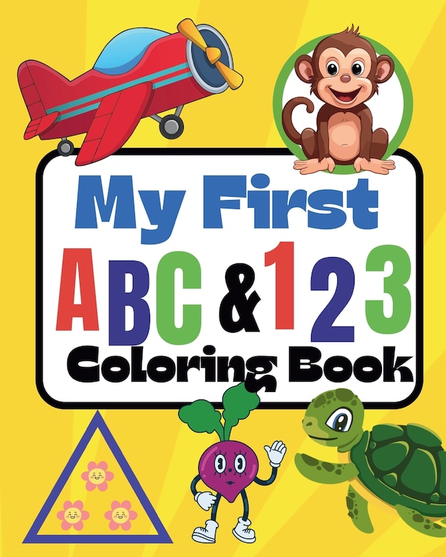 Front cover_My first ABC and 123 Coloring Book