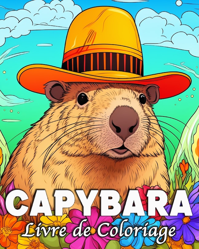 Front cover_Capybara Livre de Coloriage