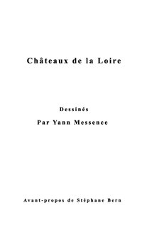 Couverture_Châteaux de la Loire Dessinés par Yann Messence