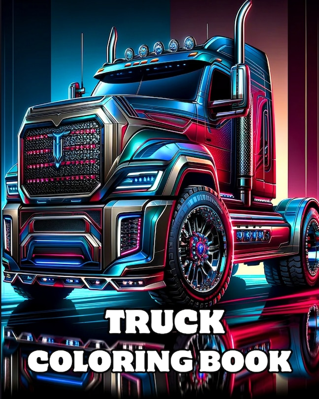 Front cover_Truck Coloring Book