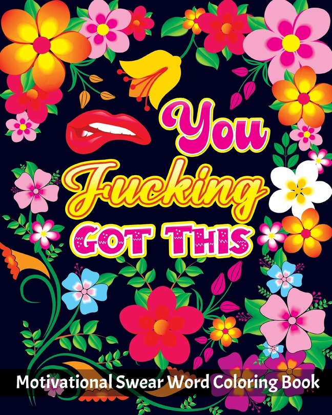 Front cover_Motivational Swear Words Coloring Book