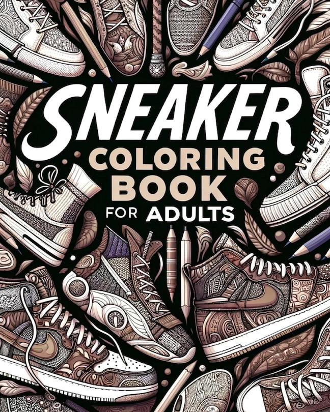 Front cover_Sneaker Coloring Book for Adults