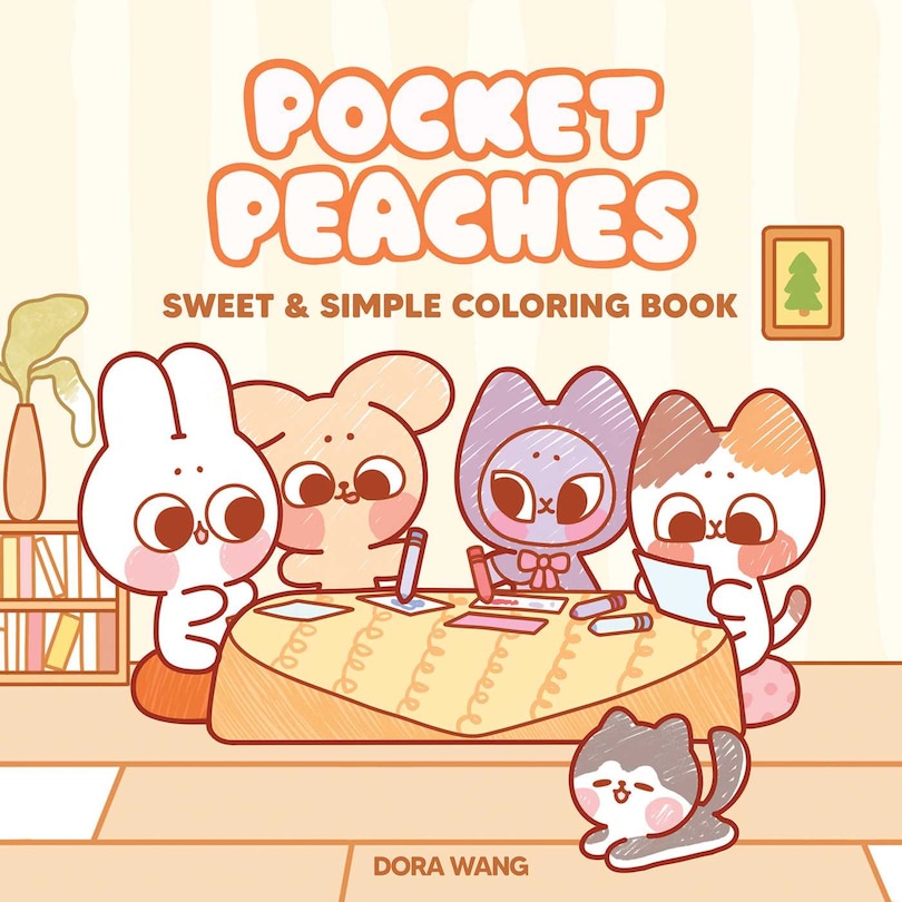 Front cover_Pocket Peaches Sweet & Simple Coloring Book