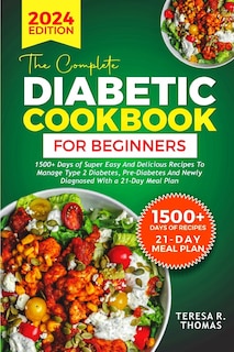 Front cover_The Complete Diabetic Cookbook for Beginners 2024