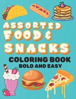 Front cover_Assorted Food and Snacks Coloring Book