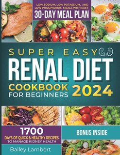 Couverture_Super Easy Renal Diet cookbook for beginners