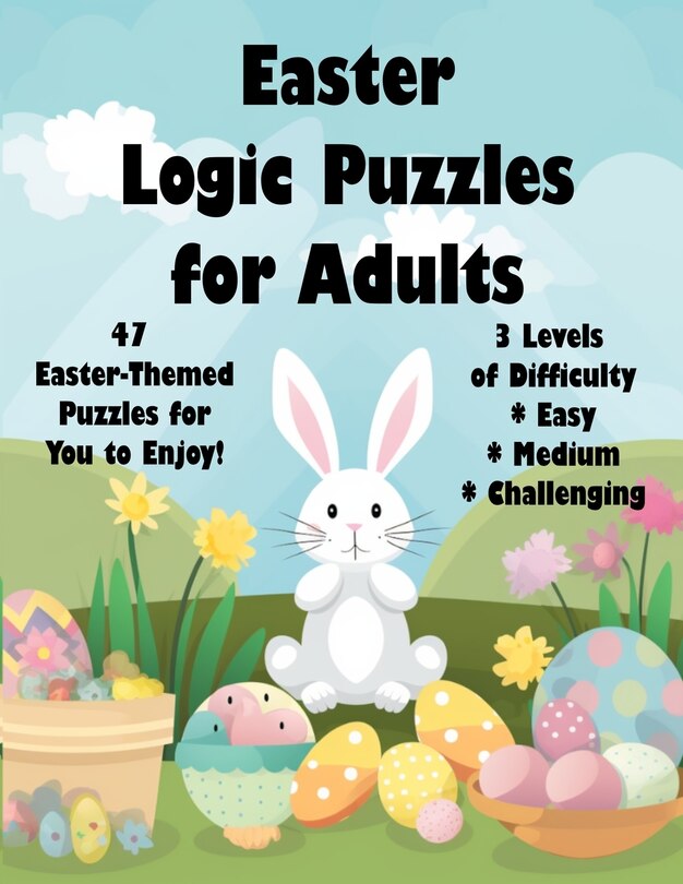 Front cover_Easter Logic Puzzles for Adults