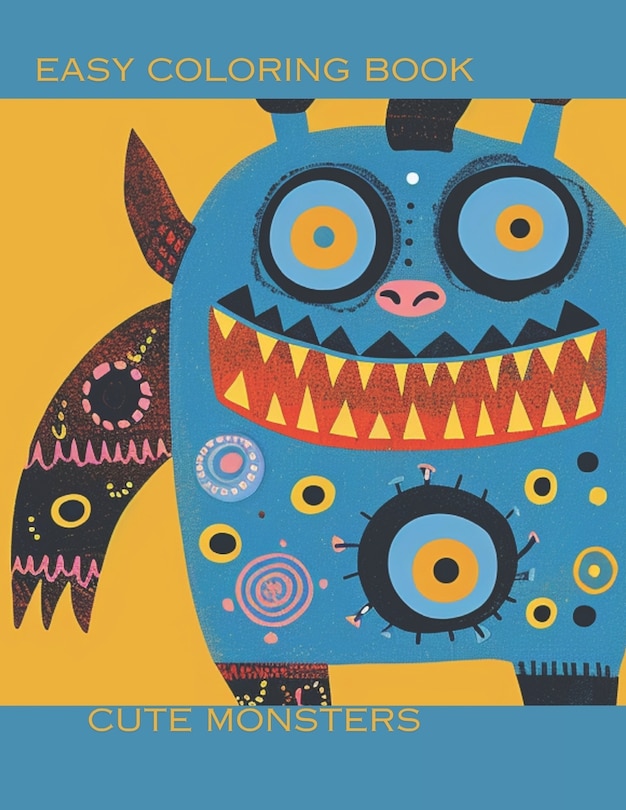 Front cover_Coloring Book Of The Cutest Little Monsters