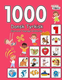 Front cover_1000 Dansk Tyrkisk Illustreret Tosproget Ordforråd (Sort-Hvid Udgave)