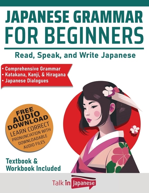 Front cover_Japanese Grammar for Beginners Textbook & Workbook Included