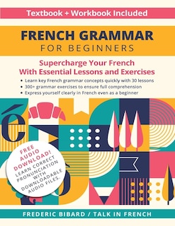 Front cover_French Grammar for Beginners Textbook + Workbook Included