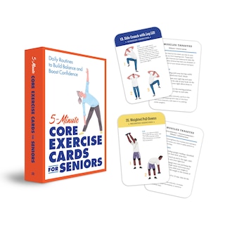 Front cover_5-Minute Core Exercise Cards for Seniors