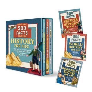 Front cover_History for Kids: The Ultimate 500 Facts Collection Box Set