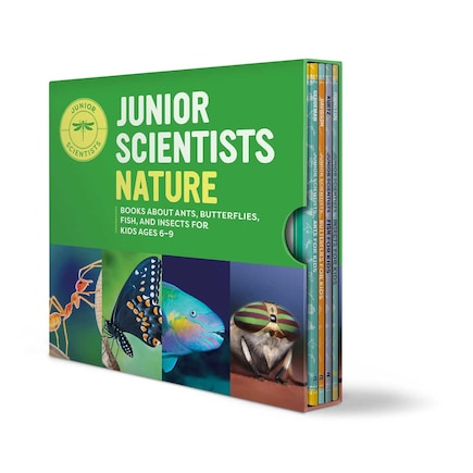 Junior Scientists Nature Box Set: Books About Ants, Butterflies, Fish, and Insects for Kids Ages 6-9