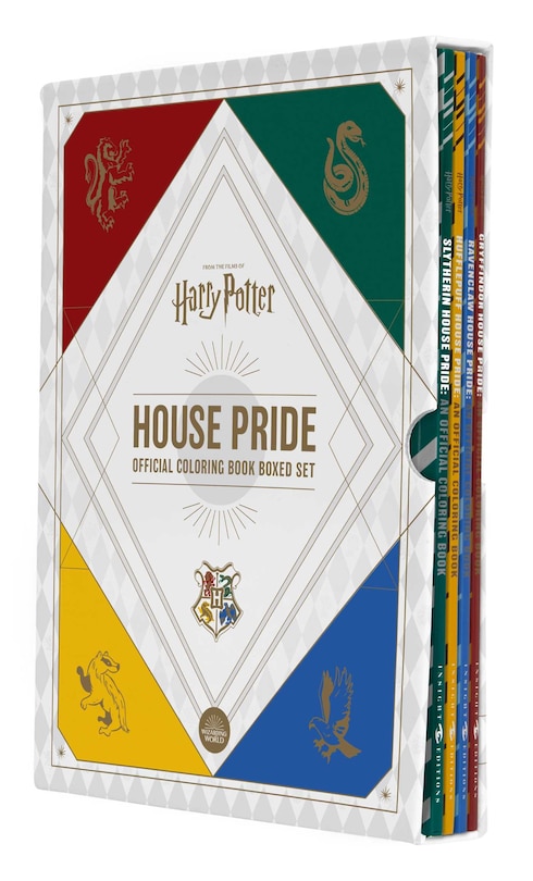 Front cover_Harry Potter House Pride: Official Coloring Book Boxed Set