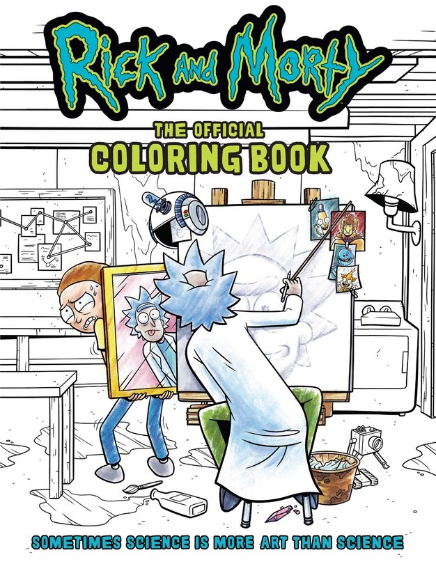Front cover_Rick and Morty: The Official Coloring Book