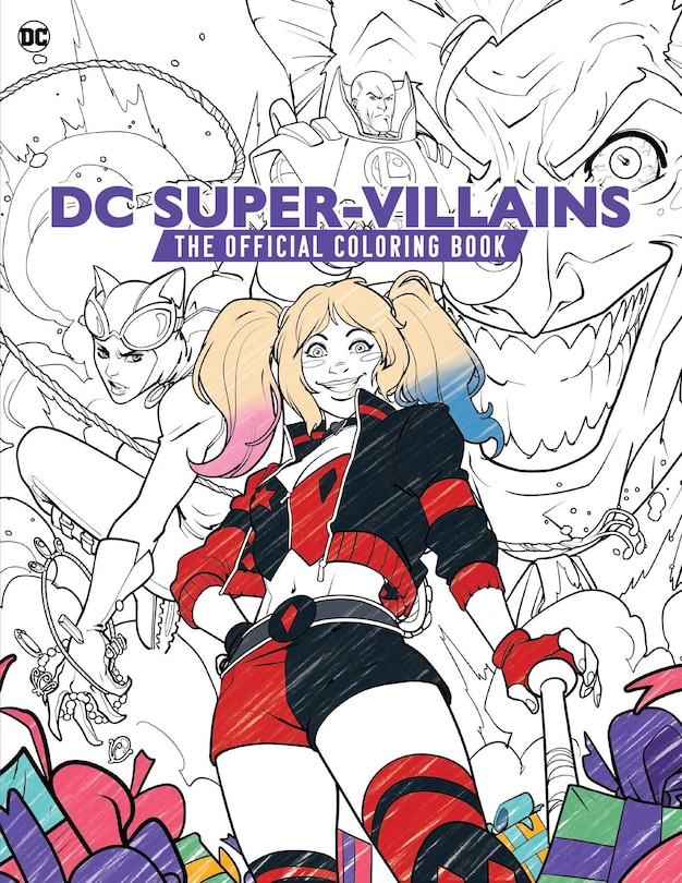 Front cover_DC Super-Villains: The Official Coloring Book