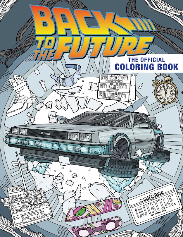 Front cover_Back To The Future: The Official Coloring Book