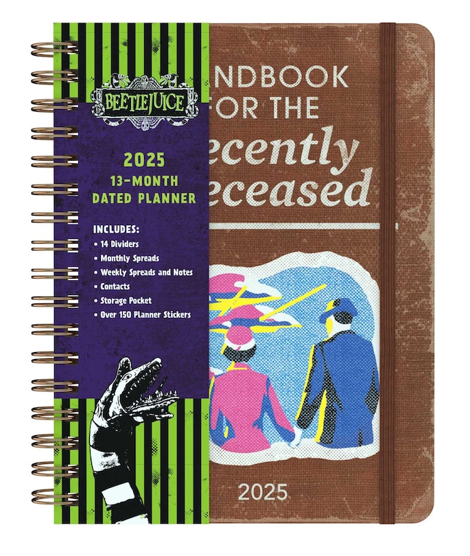 Front cover_2025 Beetlejuice 13-Month Weekly Planner