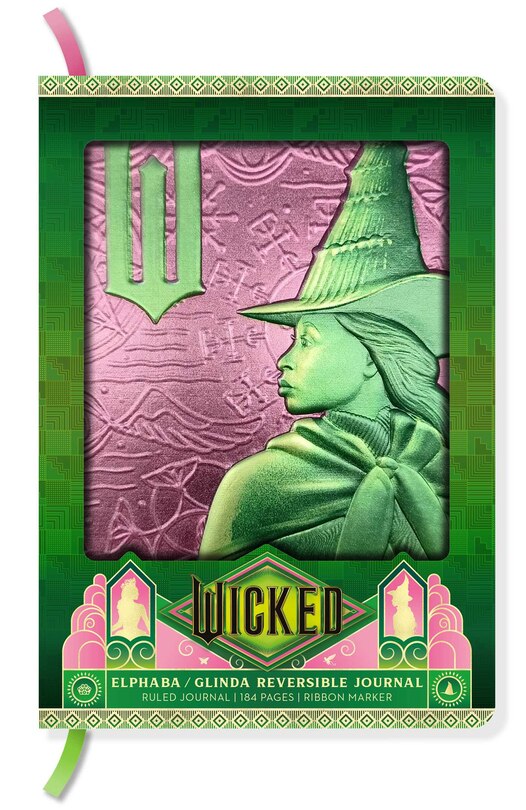 Front cover_Wicked: Elphaba / Glinda Reversible Sculpted Journal