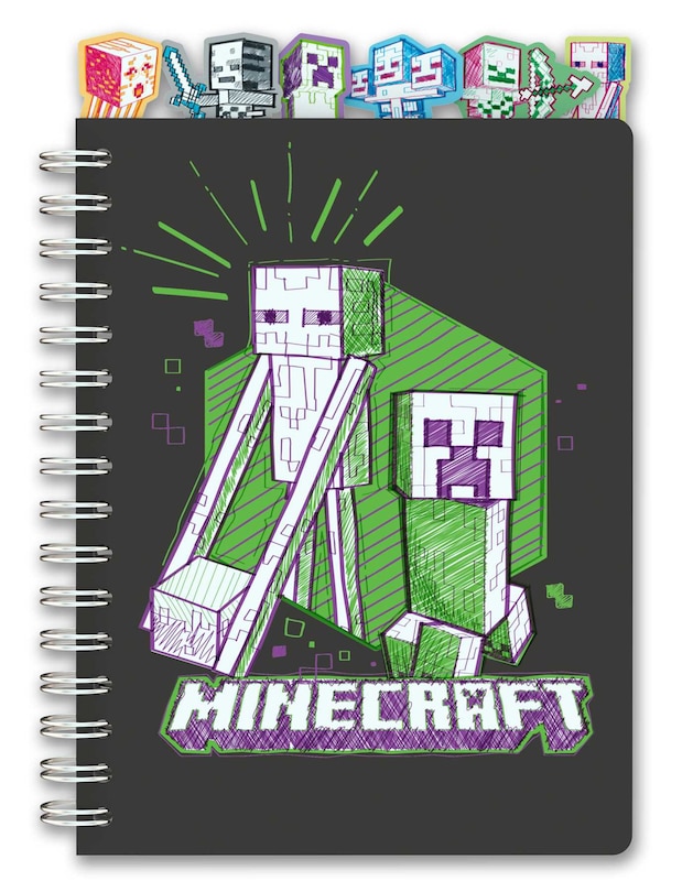 Front cover_Minecraft: Hostile Mobs Spiral Notebook