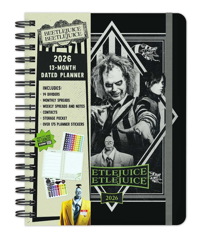 Couverture_2026 Beetlejuice Beetlejuice 13-Month Weekly Planner