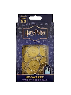 Front cover_Harry Potter: Hogwarts Gold Wax Sticker Seals (Set of 50)